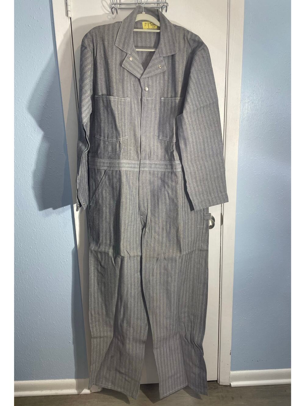 Vintage Universal Overall Stonecutter Pinstripe Coverall Size 44 Union